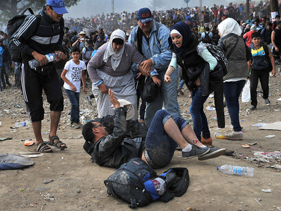 Protest against a journalist