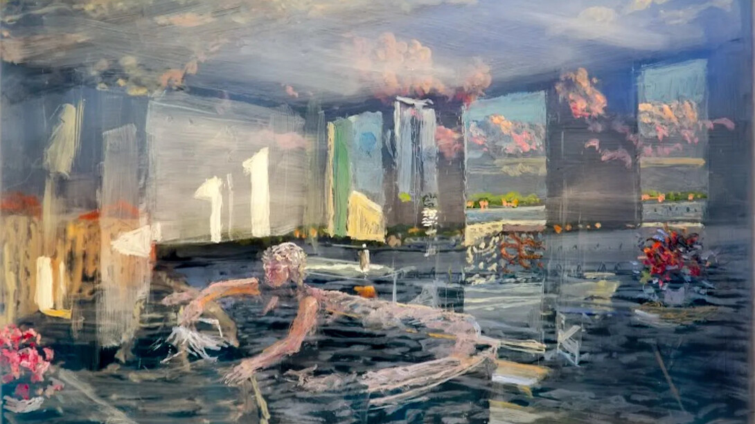 Martin Weinstein, Toward the lido, one evening over another, inside over outside, 2023. Courtesy of Contemporary Art Gallery