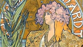 Litografía para la obra "Gismonda" protagonizada por Sarah Bernhardt, Alphonse Mucha, 1894