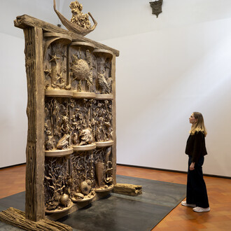 Jean-Marie Appriou, Canto infinito, vista della mostra. Cortesia di Palazzo Strozzi