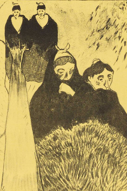 Paul Gauguin, Die alten Jungfern von Arles, 1889. Courtesy of Kunstforum Wien