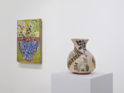 Jennifer Rochlin, Suns and lovers, exhibition view. Courtesy of Mariane Ibrahim Gallery