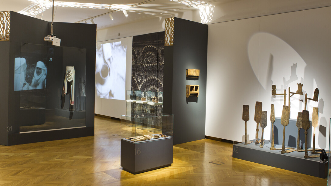 Archaics. The lithuanian folk art of the 18th – 20th c., exhibition view. Courtesy of M. K. Čiurlionis National Museum of Art