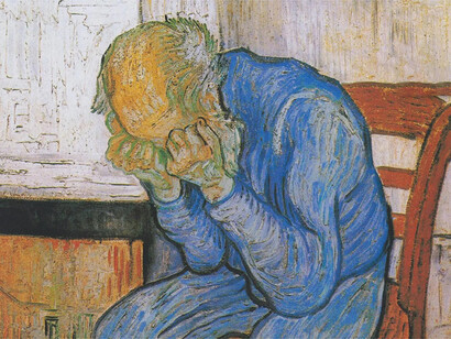Van Gogh, Vieil homme en pleurs,1890. Les messages véhiculés sont infinis et trouvent une résonance avec un public, qu’il soit large ou restreint