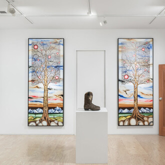 Various artists, Into the woods, exhibition view. Courtesy of Jessica Silverman