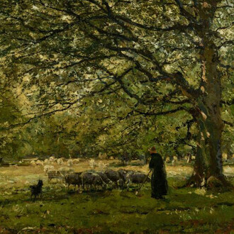 Frans Courtens, Under the beech tree (detail), 1892. Courtesy of Národní galerie Praha
