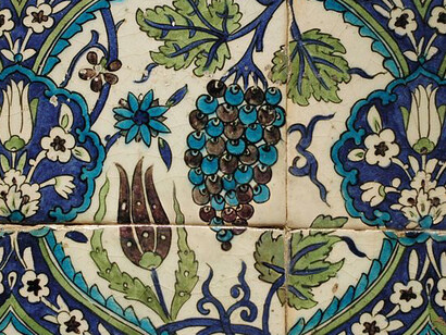 Grapes panel Syria Louvre
