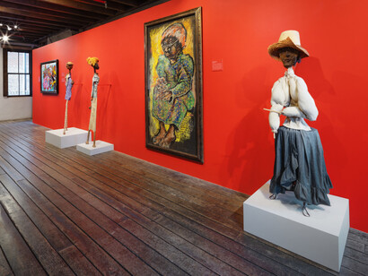 Aminah Brenda Lynn Robinson, Character studies, exhibition view. Courtesy of Fort Gansevoort