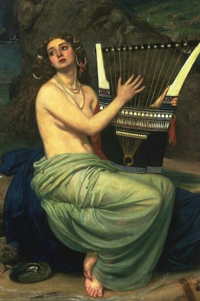 Edward John Poynter, La sirena, 1864
