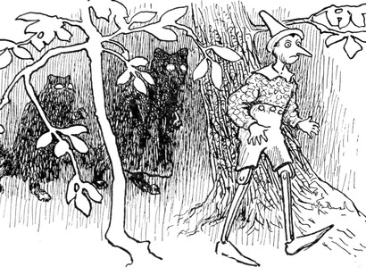 Charles Copeland, La avventure di Pinocchio, illustrazione del capitolo 14