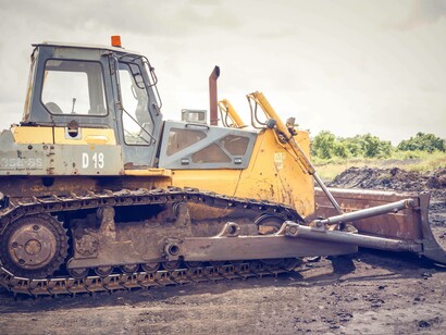 Bulldozing and clearing to create a pathway for underground coal gasification