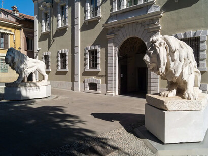Domenico Ghidoni, Leoni, exhibtion view. Courtesy of Fondazione Brescia Musei