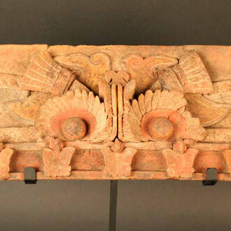 Fragmento de incensario
Materiales: Cerámica
Clásico 400- 750 d.C. Estilo Tiquisate.
Medidas: 128 mm de alto