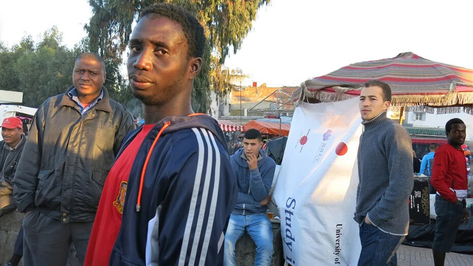 Migrants on the streets of Rabat (Morocco) compete with locals for casual labour jobs