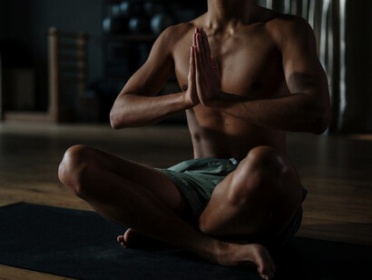 In the simple meditation of Sukhasana, he unlocks a deeper connection to his emotions, promoting emotional regulation and resilience