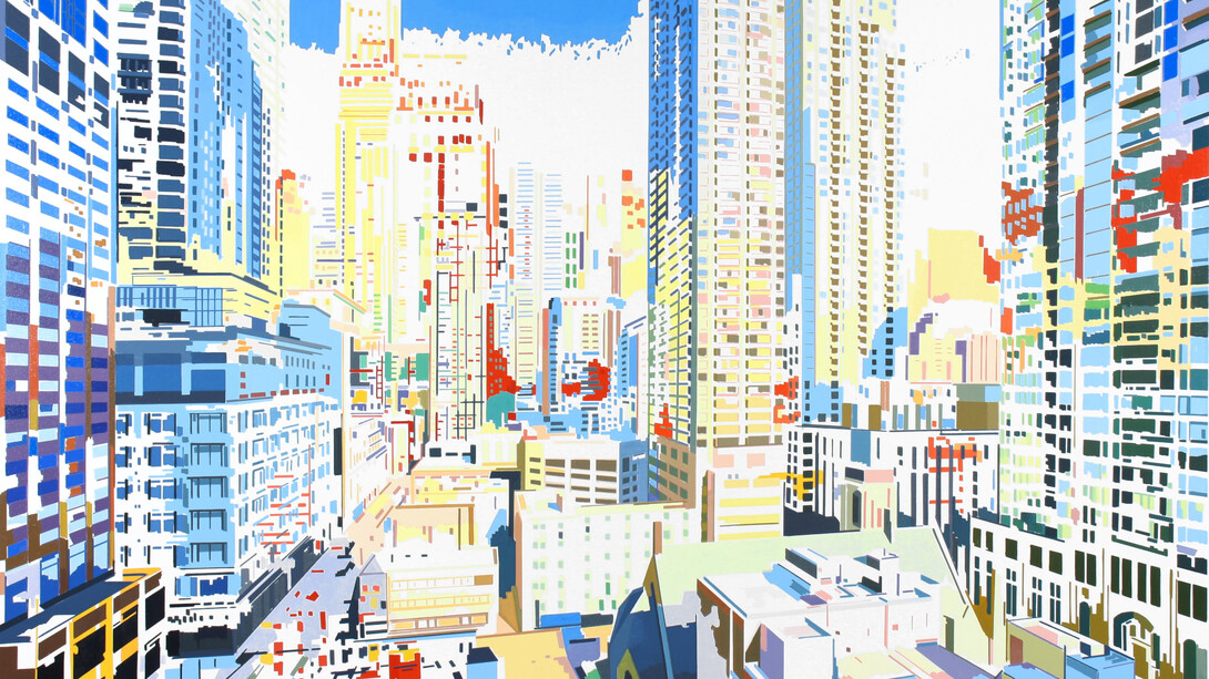 Ben Schwab, Expanding space. Courtesy of George Billis Gallery