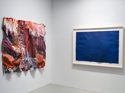 Various artists, Otherworldly landscapes, exhibition view. Courtesy of Sundaram Tagore Gallery