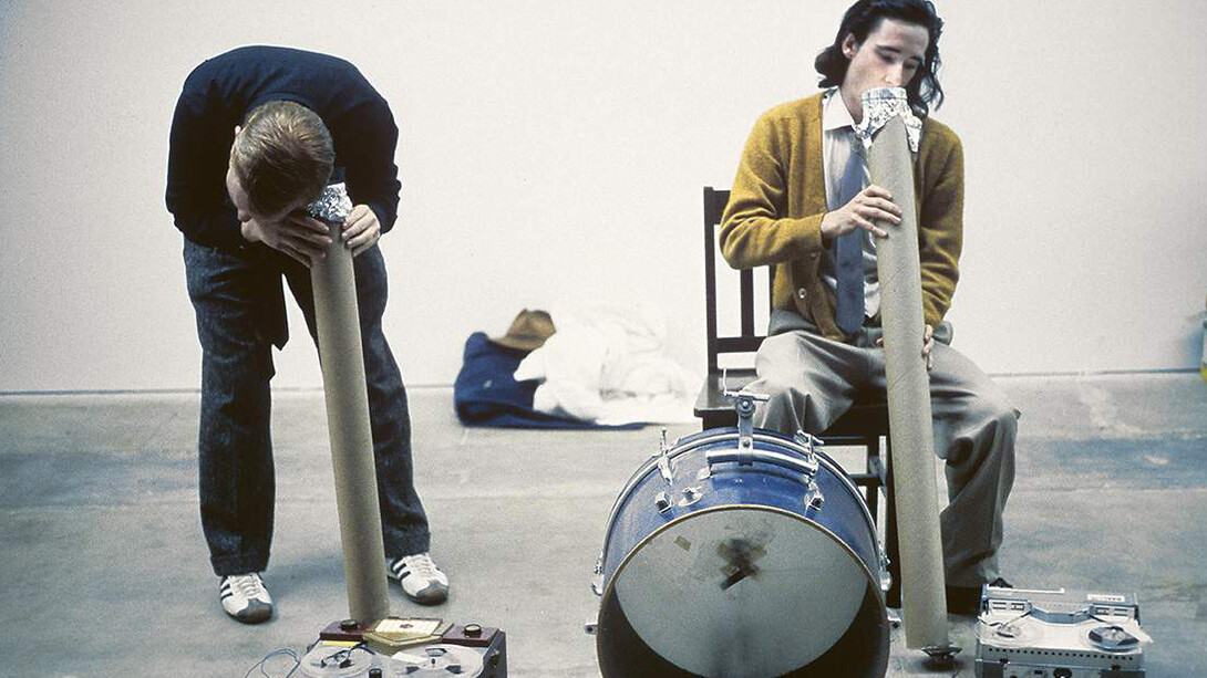 Mike Kelley and Don Krieger, Spirit voices, 1978, performance at Los Angeles Contemporary Exhibitions (LACE). Courtesy of Tate