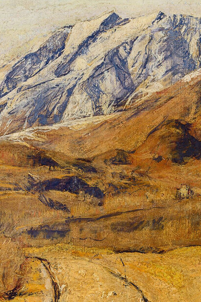 Sentiment and observation. Art in Ticino 1850-1950, exhibition painting. Courtesy of MASI Lugano
