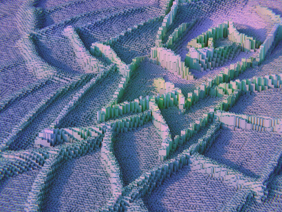 Artistic representation of neural networks