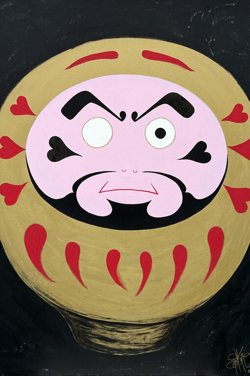 Spinney Christopher, Golden daruma san, 2023. Courtesy of Bitfactory Gallery