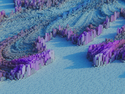 Artistic representation of neural networks