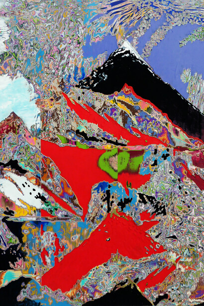 Sarah Alagroobi, Peaks and troughs. Courtesy of Artbooth Gallery