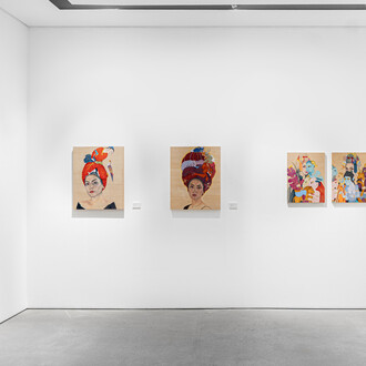 Bahar Sabzevari, Ancestral algorithms, exhibition view. Courtesy of Leila Heller Gallery