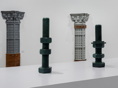 Zeinab Alhashemi, Metempsychosis the soul’s journey through material, exhibition view. Courtesy of Leila Heller Gallery