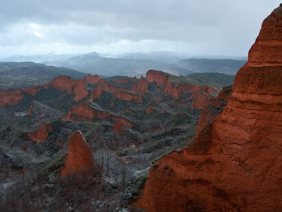 Las médulas, León. El paraje en invierno