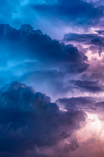 The beautiful cloudy sky invites introspection; with awareness, our human race can evolve again