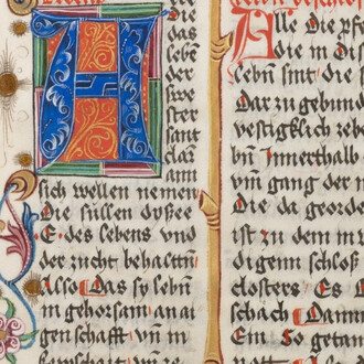 Pope Urban IV's rule of St Clare (detail), 1517. Mit freundlicher genehmigung des DomQuartier Museums