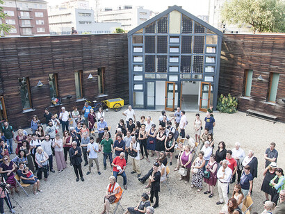 Adrián
Balseca, Cambio de fuerza, exhibition opening. Courtesy of PAV Parco Arte
Vivente