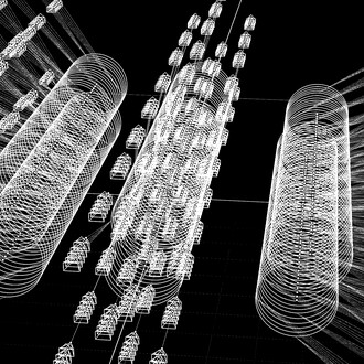 Carlos Miguel Gonçalves, Pulse space 02, structure (detail). Courtesy of the Islamic and Mediterranean Cultural Centre of Silves