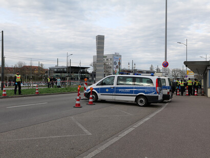 Border patrol in Kehl, Germany