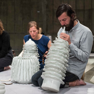 Tarek Atoui, Improvisation in 10 days, exhibition view. Courtesy of Pirelli HangarBicocca