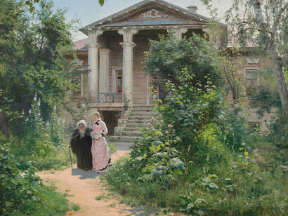 V.D. Polenov, Grandma’s garden, 1878. Courtesy of New Tretyakov Gallery