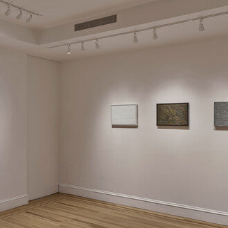 Jasper Johns, Flags, exhibition view. Courtesy of Craig Starr Gallery