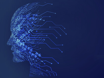Circuitos representando un perfil humano. Al representar eventos que nunca ocurrieron los deepfake pueden perjudicar a las personas