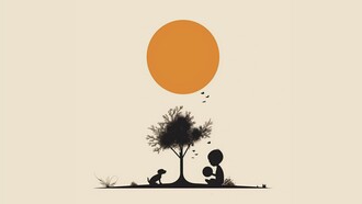 Illustrazione della copertina del nuovo album di Andrea Penna, "Historie d'un Enfant"