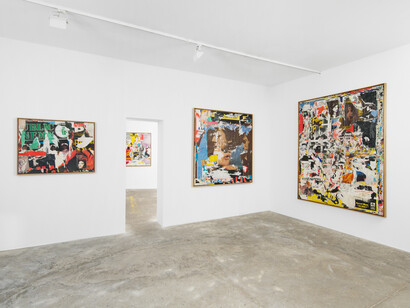 Various artists, Jacques Villeglé, Star, exhibition view. Courtesy of Georges-Philippe and Nathalie Vallois Gallery
