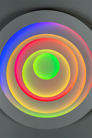 Craig Dorety, Offset circles, iridescent hummingbird, 2022. Courtesy of Johansson Projects