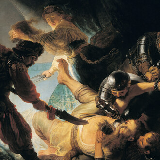 Rembrandt Harmensz van Rijn, The blinding of Samson, 1636. Courtesy of Städel Museum