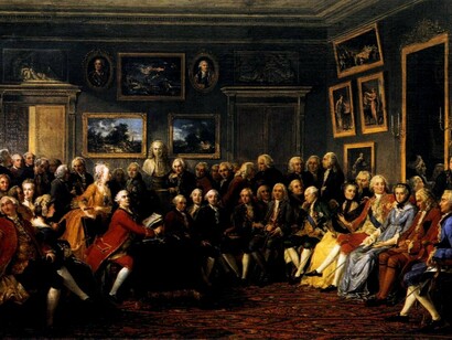 Anicet Charles Gabriel Lemonnier, In the Salon of Madame Geoffrin, 1755