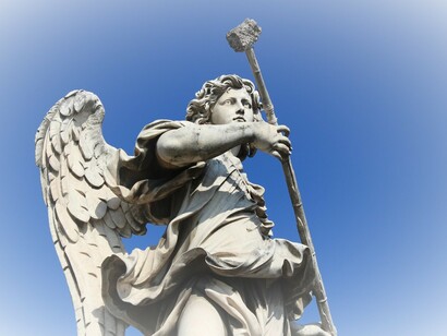 Angels are pure energy but we can also visualize them with human features