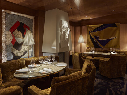 The ambience of Il Gattopardo in Mayfair, London, UK