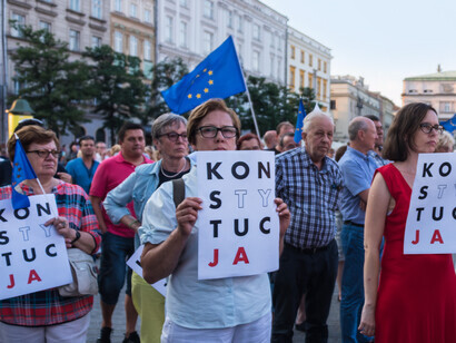 Polish protesters filled the streets of Krakow, expressing their voices and demands for change