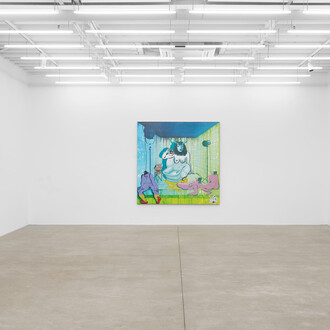 Ebecho Muslimova and Maria Lassnig, exhibition view. Courtesy of Magenta Plains