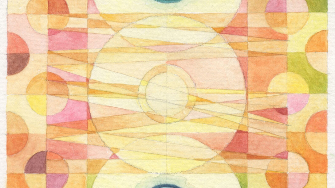 Transition #5, watercolour, 12 x 10cm, Mark Weighton, 2020