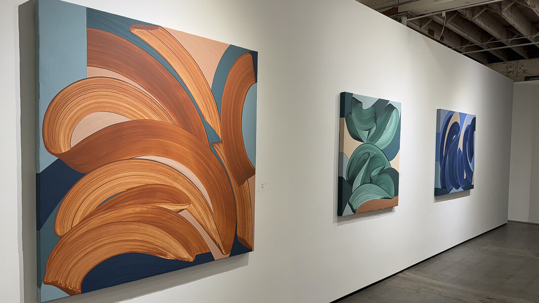 Michelle Weddle, Resonant color, exhibition view. Courtesy of Winston Wächter Fine Art